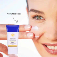 Sunscreen For Face Spf 50 Moisturizer Daily Uv Defense Sunscreen Fast Absorption &amp; No Sticky Feeling For Face Women B1w6