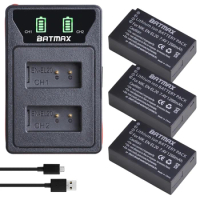 EN-EL20 EN EL20 EN-EL20a Battery + LED Dual USB Charger for Nikon Coolpix P1000, 1 j1, 1 J2, 1 J3, 1 S1, 1 V3, A, A 1, AW1