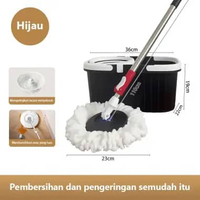 SKY - XIENMIE Alat Pel Lantai Mop Dengan Rol Dengan Spin Mop Ultra Ember Pencuci Putar Alat Pel Lant