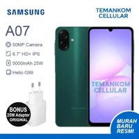 Samsung A07 12GB RAM Baru Murah 6+6 Extend ram 6/128 6GB 128GB Garansi RESMI SEIN Green+ 25W