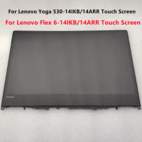 Yoga 530 14IKB Screen 5D10R03188 5D10R03189 N140HCA-EAC N140BGA-EA4 Laptop Display For Lenovo Flex 6 Yoga 530 14ARR Touch Screen