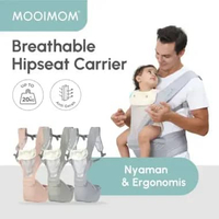 Gendongan Bayi Hipseat Tidak Gerah & Simple - New Breathable Hipseat Carrier MOOIMOM Blossom