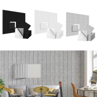 Tấm panel cách âm dạng gạch, foam cách âm tường cho phòng khách và phòng ngủ