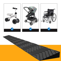 MBF Papan Tanjakan Karet Sepeda Motor / Pijakan Motor Wheelchair Rubber Ramp Ramp Dari Curb Ramp / T