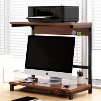 Kitchen Storage Rack Small Table Laptop Stand Office Desktop Printer Storage Shelf Home Study Double Storage Furniture