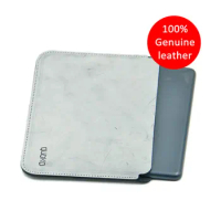 Simplicity and super slim 100% Genuine leather Pad bag case Sleeve for Apple iPad mini 5 7.9inch Mini6 8.3",Transverse style