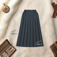 Rok SMA abu rempel bawah pinggang Abu Baping abu Coklat Cokelat Putih Hitam