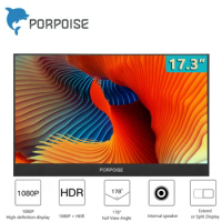 PORPOISE portable hd monitor 15.6-17.3inch Computer main screen and secondary screen Most HDMI interface devices NS game console
