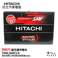 HITACHI 日立 DIN 75 日本技術 汽車電瓶 VW AUDI BMW 574H28L 57114 電池 哈家人