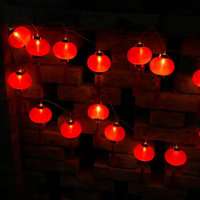 免運 春節裝飾 虎年春節新年彩燈裝飾用品LED 燈籠串燈串家用過年布置節日中國結