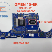 Laptop Motherboard M00123-601 DA0G3EMBCD0 FOR HP OMEN 15-EK i7-10750H RTX 2060 6GB 100% Working Test Passed