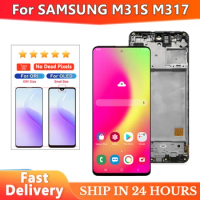 For AMOLED For Samsung M31S M317 Lcd Display Touch Screen Digitizer Assembly Parts For Samsung M317F Display Screen