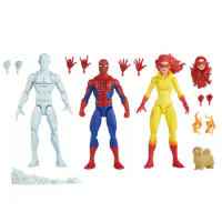 Marvel Legends Spiderman Friends Iceman Starfire 3-Pack 6" Action Figure