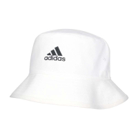 【adidas 愛迪達】漁夫帽-純棉 防曬 遮陽 運動 帽子 愛迪達 白黑(H36811)