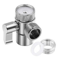 Alloy Switch Faucet Adapter Kitchen Sink Splitter Diverter Valve Water Tap Connector for Toilet Bidet Shower Kichen Accessories