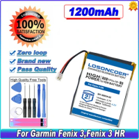 1200mAh 361-00034-02 Batteries for Garmin Fenix 3,Fenix 3 HR Fenix3 GPS D2 Bravo Sports Watch Replacement Battery Free Tools