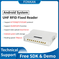 Fonkan RFID Gen 2 UHF E710 Rs232 RJ45 RFID Reader Long Range Android UHF RFID Reader