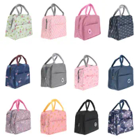 Insulated Lunch Bag Women Men Kids Thermal Storage Bento Pouch Ice Pack Tote Students Cooler Lunch Box Food Picnic Handbag Work