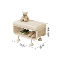 入戶小換鞋凳家用門口可坐入門換鞋凳玄關忌廉風穿鞋凳