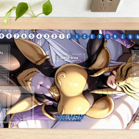 Digimon Playmat DTCG CCG Mat Sakuyamon Trading Card Game Mat Desk Table Gaming Play Mat Mouse Pad Mousepad 60x35cm Free Bag