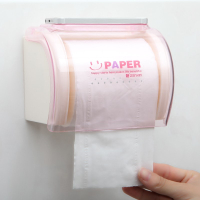 衛生間免打孔防水紙巾盒壁掛式廁所卷紙掛架紙筒家用放衛生紙盒子