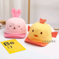 Topi Bayi Musim Semi dan Musim Gugur Kartun Hewan Topi Puncak Bayi Topi Bisbol Pinggiran Lembut Bayi