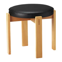 HOLMSJÖ 椅凳, 櫸木/jonsbyn 黑色, 42 公分