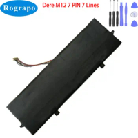 New 7.6V 5000mAh Laptop Notebook Battery For DERE M12 With 7 PIN 7 Wire Plug