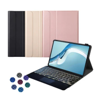 For Huawei MatePad Pro 12.6 2021 WGR-W09 WGR-W19 Case TouchPad Bluetooth-compatible Keyboard With Backlight Stand cover Funda