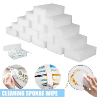 20pcs Sponge Wipe Cleaning White Magic Wipe Sponge Shoe Magic Decontamination Kitchen Brush Dish Scouring Magic Wipe Clean Tool