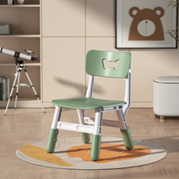 兒童書桌椅 課桌椅 兒童拆裝塑料椅子靠背椅加厚板凳小孩學習桌椅升降椅塑料簡約現代【KL9884】