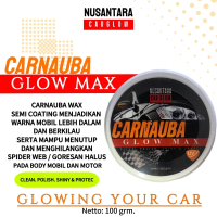 Carglow Carnauba Glow Max  Carnauba Wax Paste 100grm Mobil Motor Shiny Dan Terlindungi Dari Sinar Ul