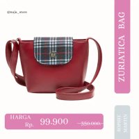 TAS BRUNBRUN PARIS TAS ZURIATICA RED NAVY KULIT PREMIUM DISKON MEMBER