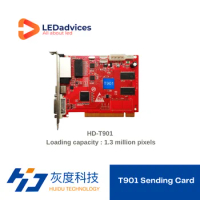 Huidu T901 HD-T901 Full Color Synchronous Sending Card Support HD-VP210 Video Processor For Fixed LED Display 1.3million Pixels