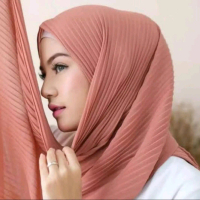 Pashmina Plisket Ceruty Babydoll / Pashmina Plisket Premium / Jilbab Plisket Pashmina / Hijab Pashmi