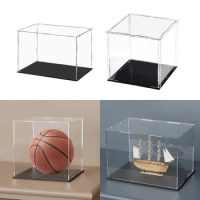 Clear Acrylic Display Case Countertop Box Organizer Stand Dustproof Protection Showcase for Action Figures Collectibles
