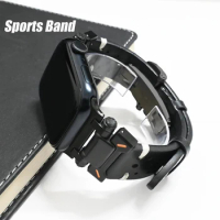 Genuine Leather Band for Apple Watch Ultra 2 49mm 45mm 44mm 42mm Butterfly Buckle Strap Iwatch Series 6 Se 7 8 9 Sport Bracelet