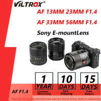 Viltrox 13mm 23mm 33mm 56mm F1.4 Sony E Auto Focus Ultra Wide Angle Aps-c For Sony E-mount A6400 A7iii A7r Camera