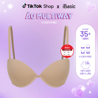 Áo ngực multiway iBasic 4 kiểu mặc cup 3/4 mút vừa có gọng iBasic PK116 Women Kem