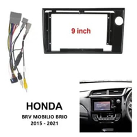 FRAME HEAD UNIT ANDROID 7 INCH / 9 INCH / 10 INCH HONDA MOBILIO BRIO BRV 2016 -2019 10 INCH