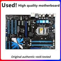 For ASUS P7H55 Motherboard LGA 1156 DDR3 16GB For Intel H55 P7H55 Desktop Mainboard SATA II PCI-E X16 Used AMI BIOS