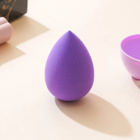 AZKO Ataru Spons Makeup Dengan Case - Ungu Cosmetic Sponge Blusher Foundation Sponge Perlengkapan Ko