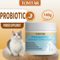 TOVITAR Probiotic supplement for dogs and cats Pure natural probiotic powder Organic Prebiotic 140g