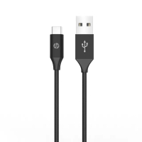 【HP 惠普】USB-A to TYPE-C快充鋁合金編織數據線-3M DHC-TC102 -3M