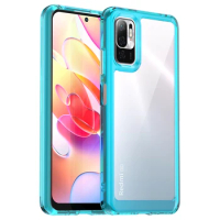 Luxury Acrylic Cover For Redmi Note10 5G note 10lite Shockproof Transparent Mobile Shell for redmi note 10t 5g Silicone Cases