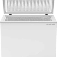 HBFRF1006 Chest Freezer-Adjustable Thermostat-Removable Vinyl Coated Wire Basket-Easy Defrost Drain-10 Cubic Feet