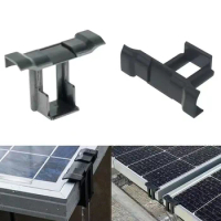 10Pcs 30/35/40mm Solar Panel Clip Mud Removal Clip Water Drain Water Diversion Clip Photovoltaic Panel Water Drain Clips