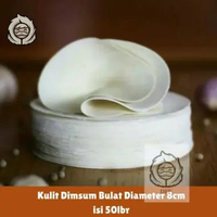 Kulit Dimsum / Pangsit Bulat 50 lembar 8cm | Kulit Gyoza