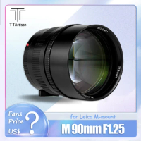 TTArtisan M 90mm F1.25 Full Frame Large Aperture Camera Lens for Portrait Photography for Leica M-mount M7 M8 M9 M9R