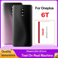 Original Back Housing For Oneplus 6T Back Cover Battery Glass With Camera Lens For Oneplus 6T Rear Cover Replacement With Logo